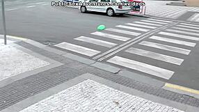 girl with huge tits blowing in the bathroom