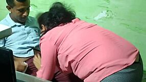 Latina secretary gives a steamy blowjob to her boss for a salary raise.