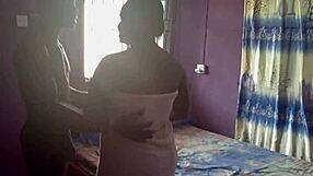 My neighbor's wife dries clothes outdoors looking sexy