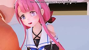 3D wind character punishes pussy with creampie finish