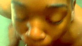 Ebony teen loves blowjobs!