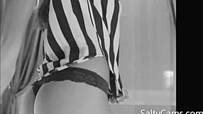 Enjoy a relaxing session of spanking an Asian teen's bubble butt in slow motion.