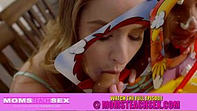 Silly games led to fucking my step sister and her swallowing my monster cock.