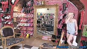 Blonde Skank Feet Spunked With Hardcore Fetish Cumshot