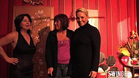 three german milfs playing with toys