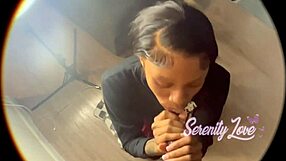 Pretty Girl Feels Intense Pleasure Sucking Big Black Cock