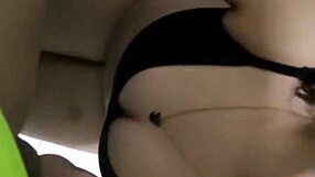 Avid couple tries analingus in a home produced video