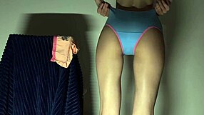 Is This Bitch Spreading Her Ass in Homemade Fetish Roleplay with Panties and Lingerie?