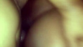 Ebony Pussy Gets Creampie From Big Ass Daddy.