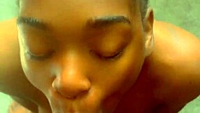 Ebony teen loves blowjobs!