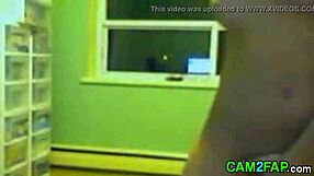 Amateur webcam girl bathing freely