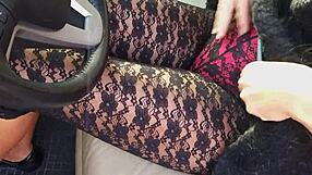 My cream tube inside me and pee from my car