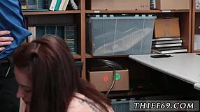 Cop strips teen 18+ in hot pants for petty theft blowjob