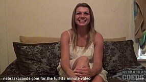 I’m Nervous but Kyla’s First Double Vagina in Hotel POV Feels Wild