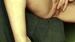 Sexy Brunette Fingers Tight Pussy And Cums Hard!