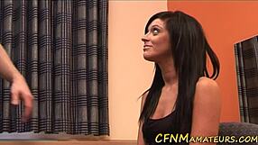 Cfnm Babe Gobbles Cock