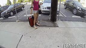 salacious teen 18+ maddy rose bends over for muff pounding