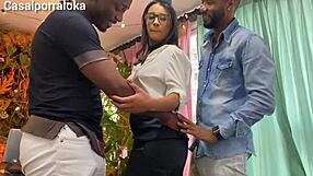 pleasant time in the bathroom with a sexy brunette girl