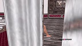 Hey, check this animated desi bhabhi using a cucumber to pleasure herself!