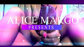 Amateur Handjob In Gloves Big Dick Cumshot