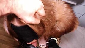 the street whore gets handcuffed and fucked hard in her fur coat and stockings. what a hardcore scene.