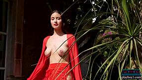 I can’t resist Megan Blake’s hot solo softcore video in the garden!