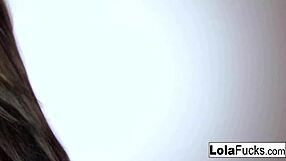 sexy lola foxx gropes small tits and masturbates