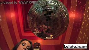 sexy lola foxx gropes small tits and masturbates