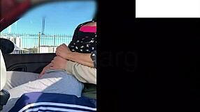 a latina teen gets touched and fucked outdoors in public