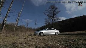 Horny Indian Girlfriend Seduces Friend in Car for Intense Sex