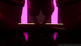 I, the gold beauty, dance and striptease wildly, ripping my clothes off