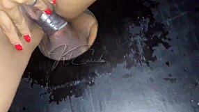Latina Blowjob at Gloryhole in Wet Swing Party with Cuckold Action