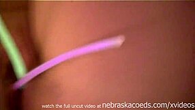 Hot Brunettes Boldly Stuff Pussies with Objects Outdoors