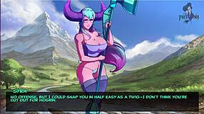 Legend Of Elmora Part 3 Features Rough Sex Against The Rocks With Big Tits In Public Outdoor Setting