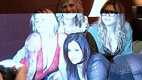 Hot Blonde Sucks Cock in Wild Swingers Foursome Party