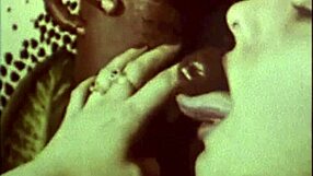 retro taboo vintage features hairy interracial group threesome in antique setting.