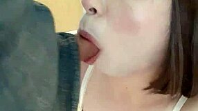 hey, watch this mature shemale giving an epic blowjob!