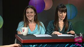 أشاهد دانا وسامانثا يقابلان جيلينا جينسن في عرض كينكي ومخيف خلف الكواليس