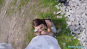 Intense Emotions Build As Brunette Cowgirl Rides Big Cock Outdoors In Public Agent Reality Fuck