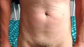 A young gay man in underwear