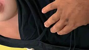 Petite White Girl Gets Tit Slapped Hard and Thanks Him!