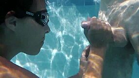 Candy Lovers Dive Into Wet Underwater Sex by the Pool