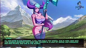 Legend Of Elmora Part 3 Features Rough Sex Against The Rocks With Big Tits In Public Outdoor Setting