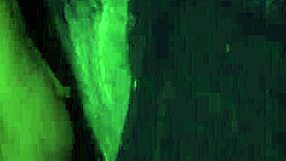 teen uses mirror dildo for masturbation and rough outdoor doggy