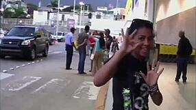 Outdoor sex for cash with big black cock feels thrilling