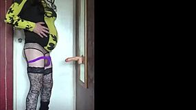 mark wright explores his bisexual desires in crossdressing anal scenes