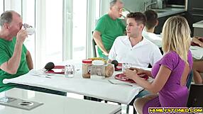 Kagney Linn Karter's pussy gets licked by Brad in a steamy scene