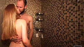 Blonde Neighbor Blows Big Cock In Shower While Husband Away