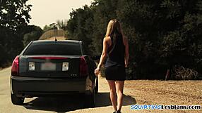 Lesbian Babe Finger Banged to Squirt