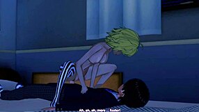 margeurite from one piece sucks hard cock with ass